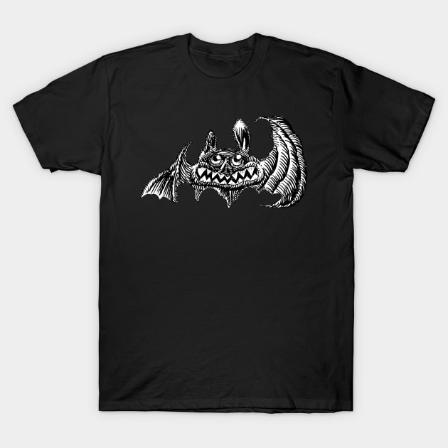 Batty Design T-Shirt by Abstract